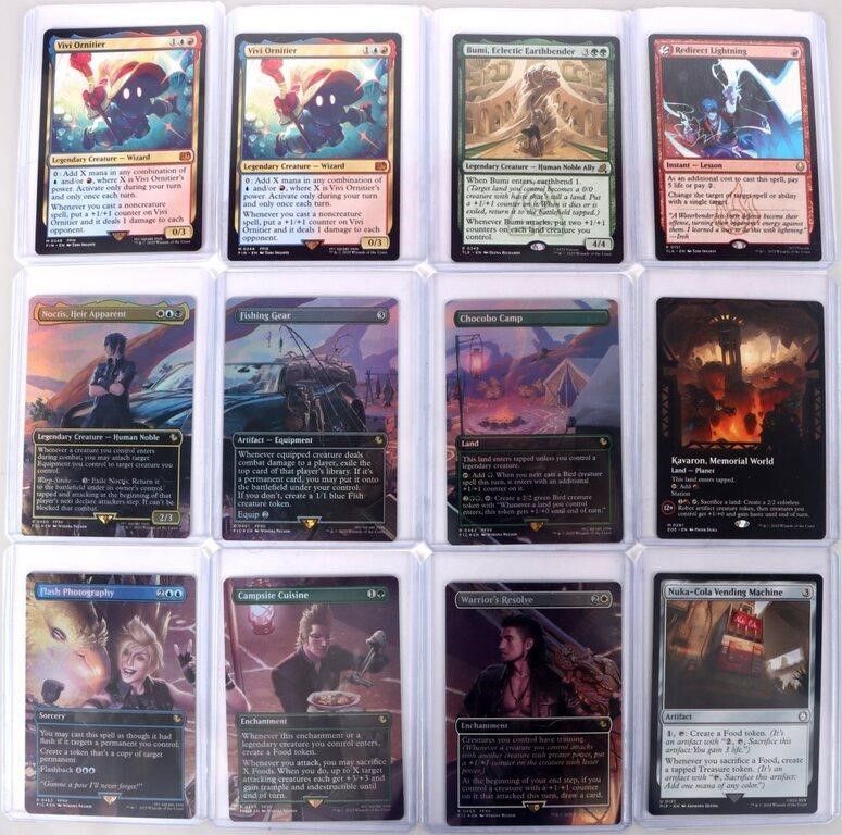 Lot 229264: MTG FINAL FANTASY XV FOIL CARDS AND OTHERS (12)
