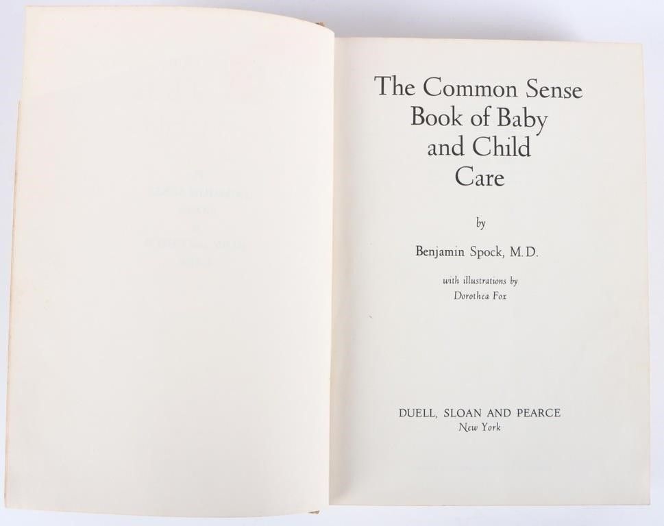 Lot 229358: THE COMMON SENSE BOOK OF BABY & CHILD CARE 1ST ED