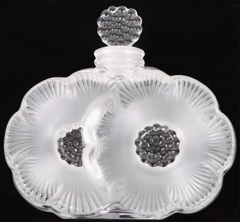 Lot 229387: DEUX FLEURES LALIQUE PERFUME BOTTLE LIMITED RUN