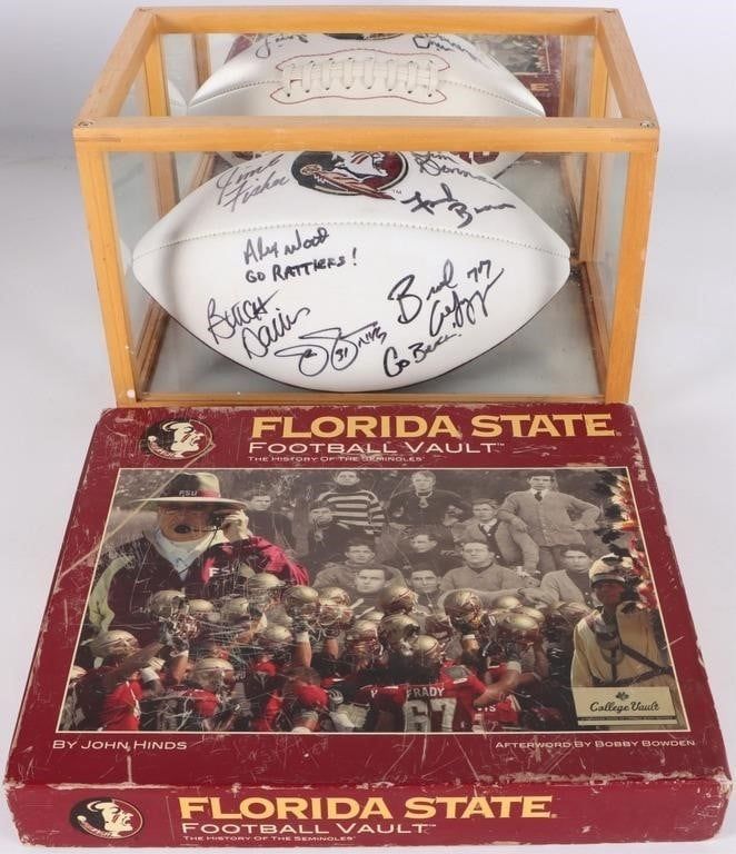 Lot 229416: AUTOGRAPHED FSU FOOTBALL JIMBO ALEX WOOD BUTCH DAV