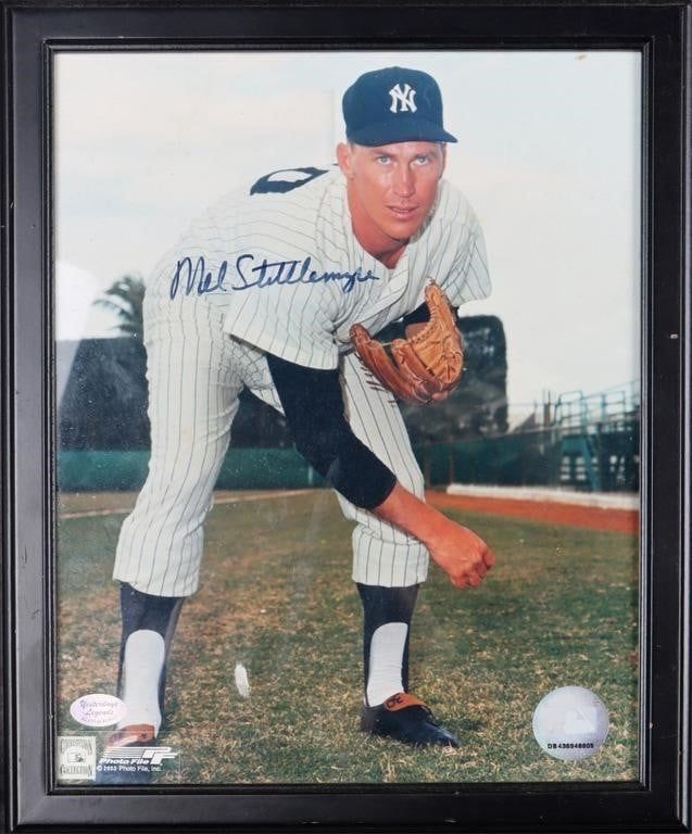 Lot 229419: NYY MEL STOTTLEMYRE AUTOGRAPHED PHOTOGRAPH COA