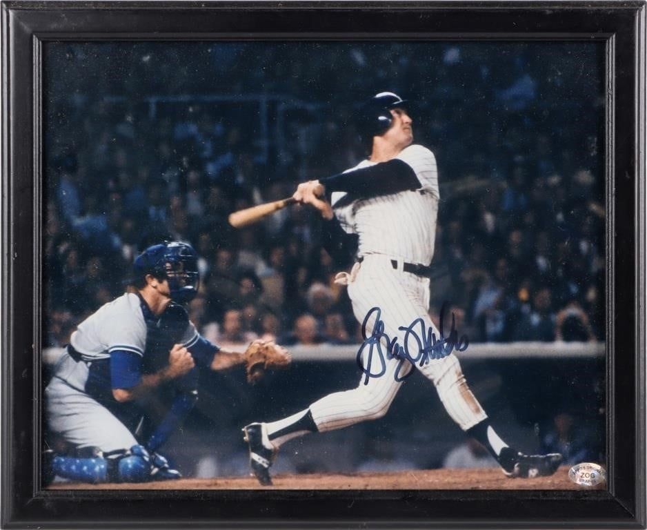 Lot 229422: NYY GRAIG NETTLES AUTOGRAPHED FRAMED PHOTO COA