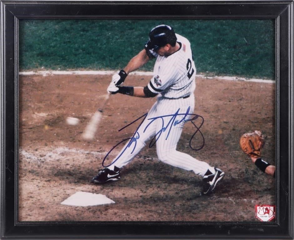Lot 229433: NYY TINO MARTINEZ AUTOGRAPHED PHOTO COA MAB