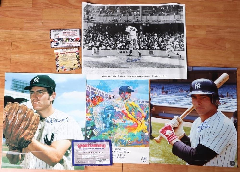 Lot 229439: BASEBALL POSTERS SIGNED & PLAIN PETERSON RIZZUTO-4