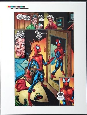 SPIDER-MAN PRODUCTION ART ULT SPIDEY #2 PG 22. Production art from page 22 of Ultimate 