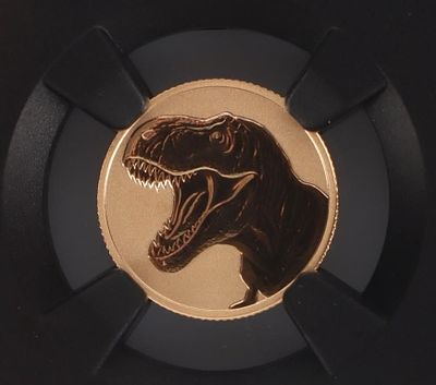 2026 NIUE G$1 T-REX NGC REVERSE PF-70 1G GOLD COIN. 2026 Niue G$1 Tyrannosaurus Rex NGC Reverse 