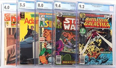 ADAPTATION COMICS CGC GRADED 4.0 - 9.4 LOT OF FIVE. Lot of five CGC graded comic adaptations of 