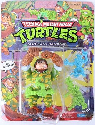 TMNT SERGEANT BANANAS UNPUNCHED SEALED PACKAGE. Vintage Teenage Mutant Ninja Turtles Sergeant 