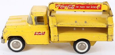 VINTAGE 1960S BUDDY L COCA COLA DELIVERY TRUCK. Vintage 1960s Buddy L Coca Cola delivery truck 
