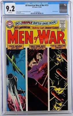ALL-AMERICAN MEN OF WAR #111 DC 1965 CGC 9.2. All-American Men of War #111, a Silver Age DC 