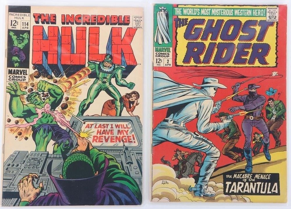 Lot 230356: INCREDIBLE HULK #114 & GHOST RIDER (WESTERN) #2