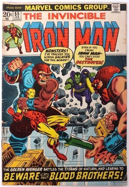 Lot 230361: 1ST THANOS INVINCIBLE IRON MAN #55 1S DRAX STARFOX