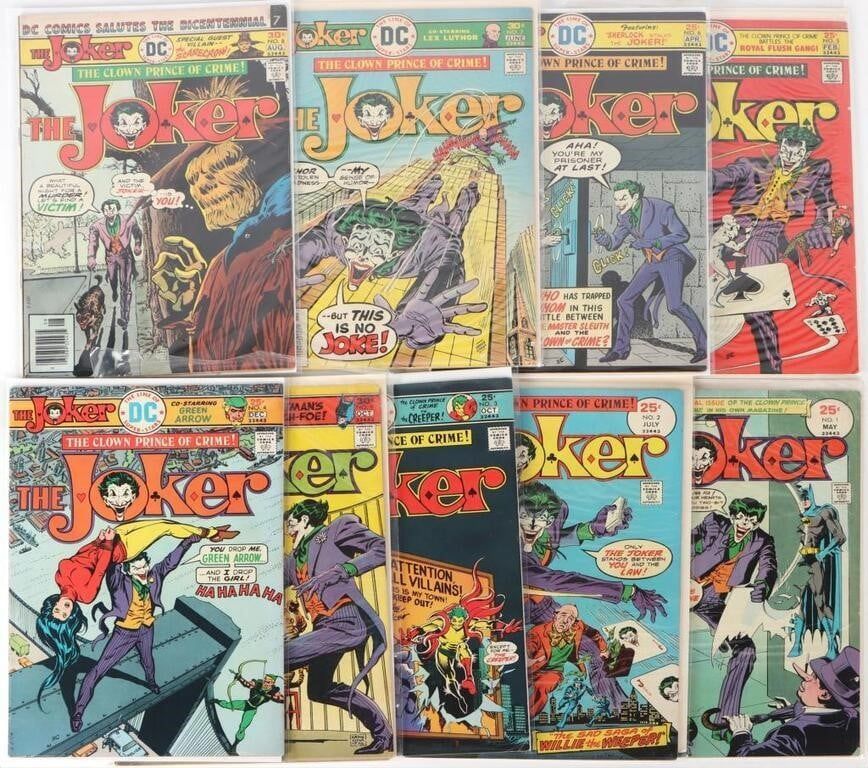 Lot 230364: THE JOKER (1975) DC BRONZE AGE COMPLETE SERIES (9)