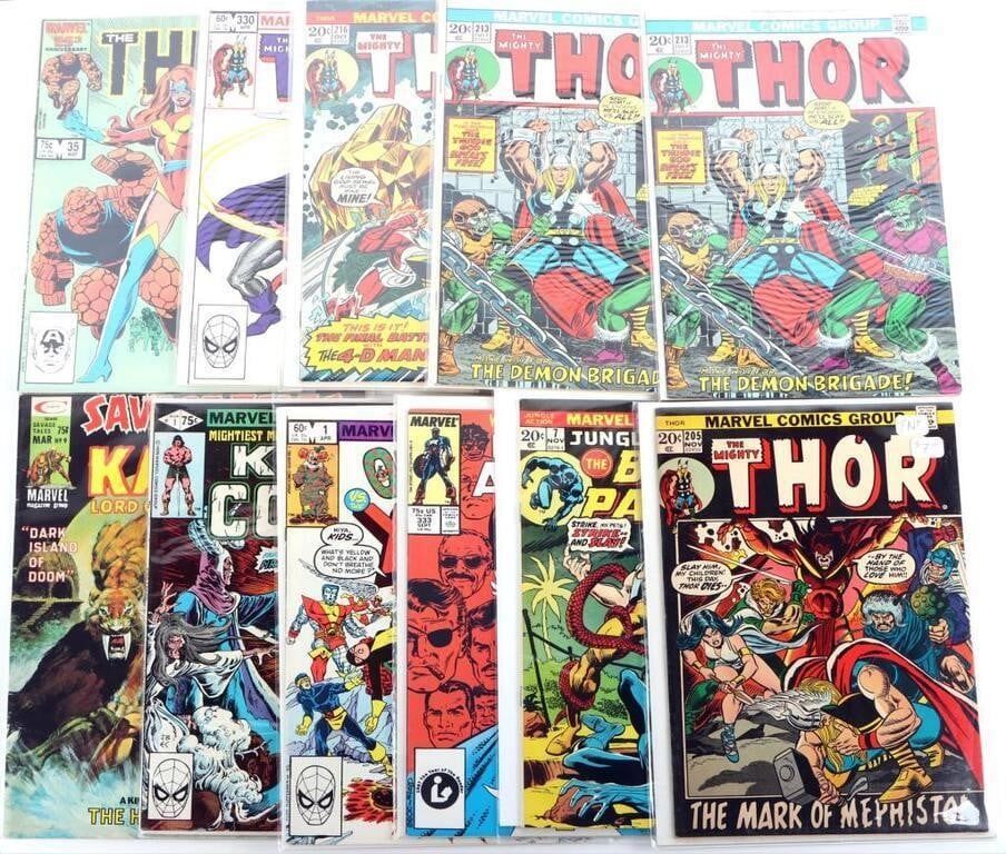 Lot 230381: MARVEL BRONZE AGE COMIC LOT CAP AMERICA THOR (12)