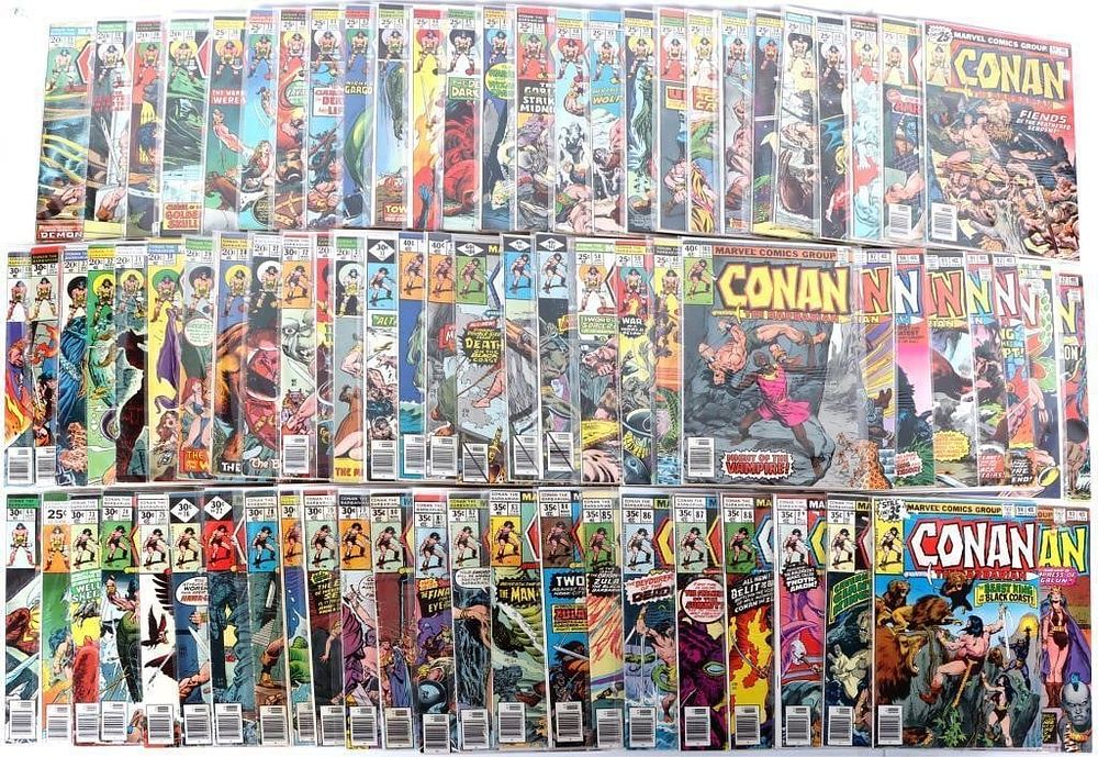 Lot 230384: MARVEL CONAN THE BARBARIAN COMICS #25-103 (78)
