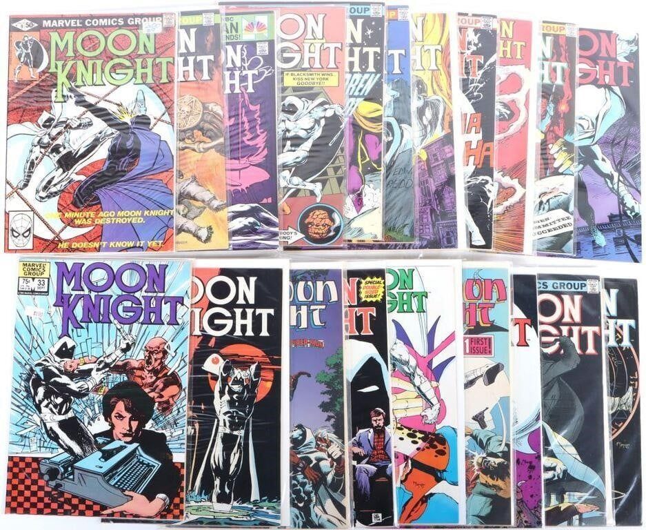 Lot 230386: MARVEL MOON KNIGHT COMIC BOOKS - LOT OF (19)
