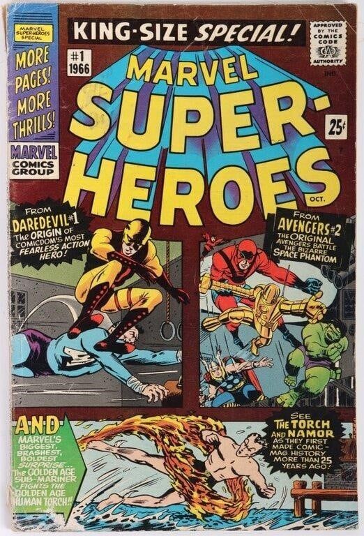 Lot 230389: MARVEL SUPER-HEROES KING-SIZE SPECIAL #1 1966