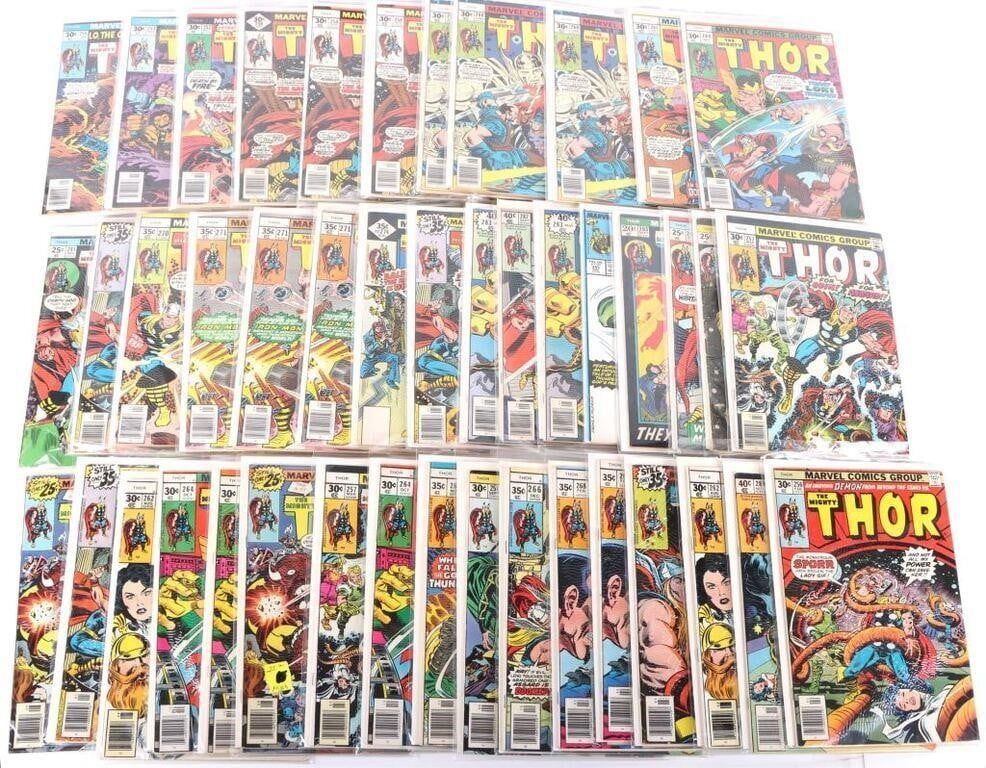 Lot 230394: MEGA LOT THOR BRONZE AGE COMICS 70 ISSUES