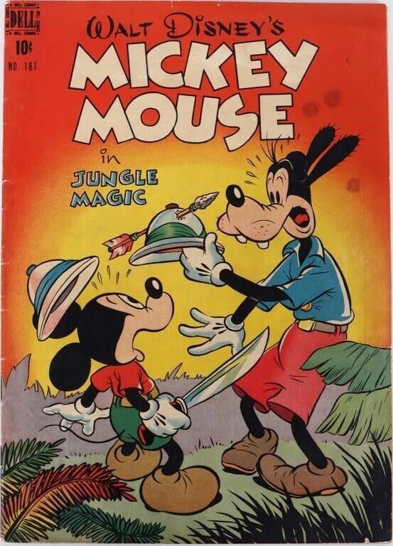 Lot 230397: MICKY MOUSE DELL FOUR COLOR #181 GOLDEN AGE COMIC