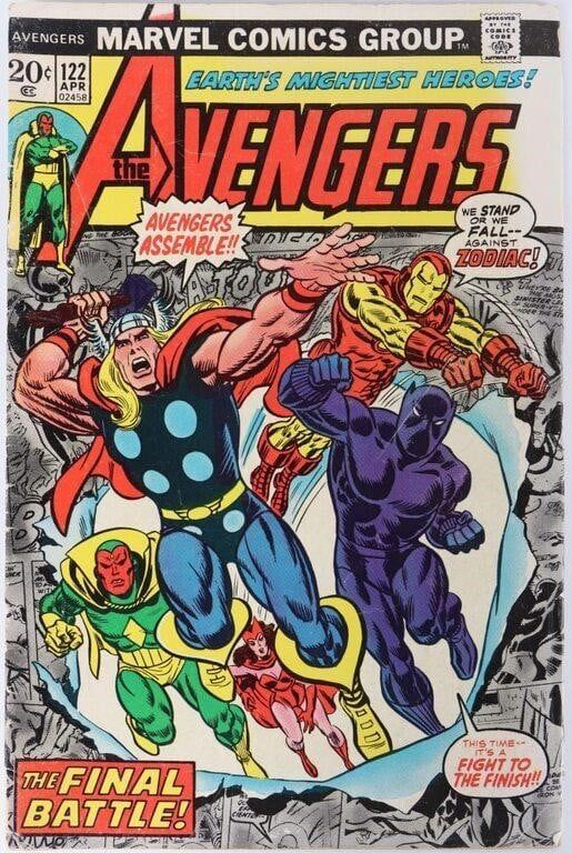 Lot 230399: MISPRINTED AVENGERS #122 MARVEL BRONZE AGE COMIC
