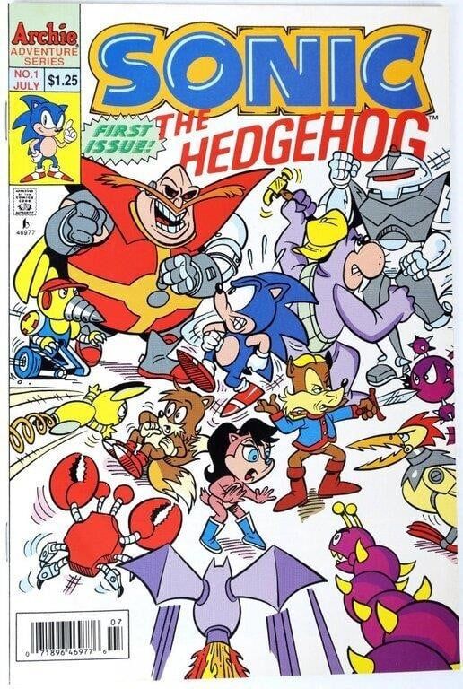 Lot 230415: SONIC THE HEDGEHOG #1 ARCHIE COMICS 1ST ONGOING