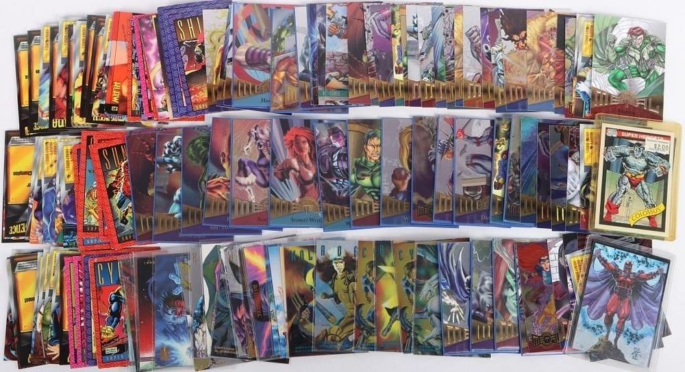 Lot 230435: ASSORTED XMEN METAL & SERIES 2 TRADING CARDS LOT