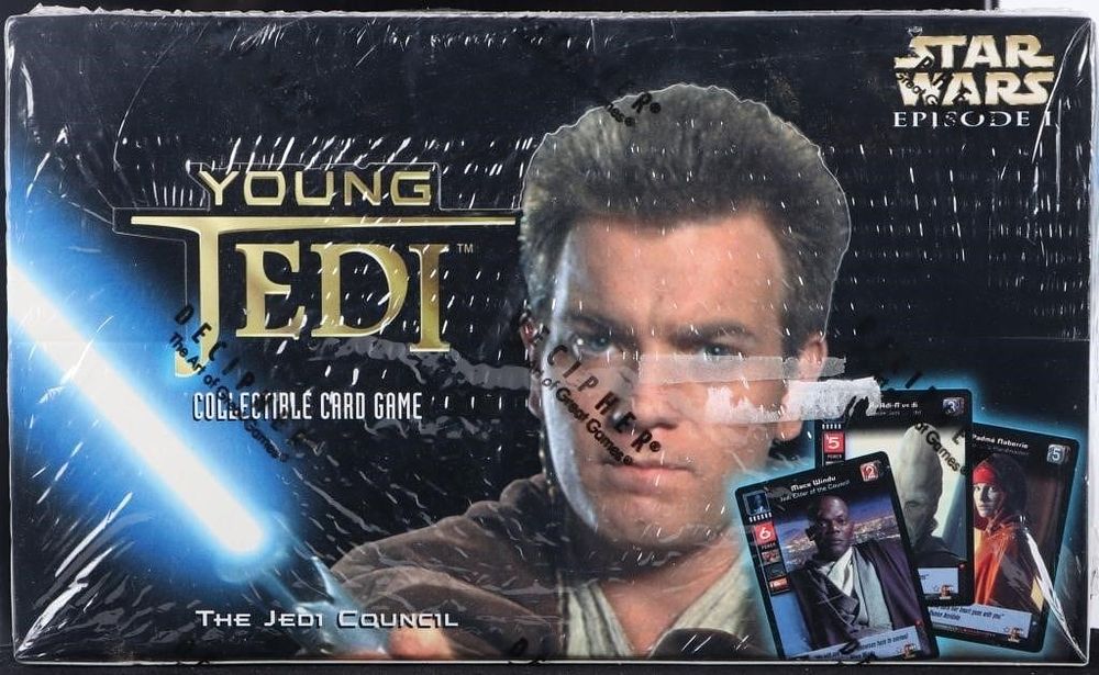 Lot 230448: SEALED STAR WARS YOUNG JEDI CCG THE JEDI COUNCIL
