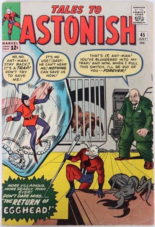 Lot 230461: TALES TO ASTONISH #45 ANT MAN 2ND APP WASP FINE