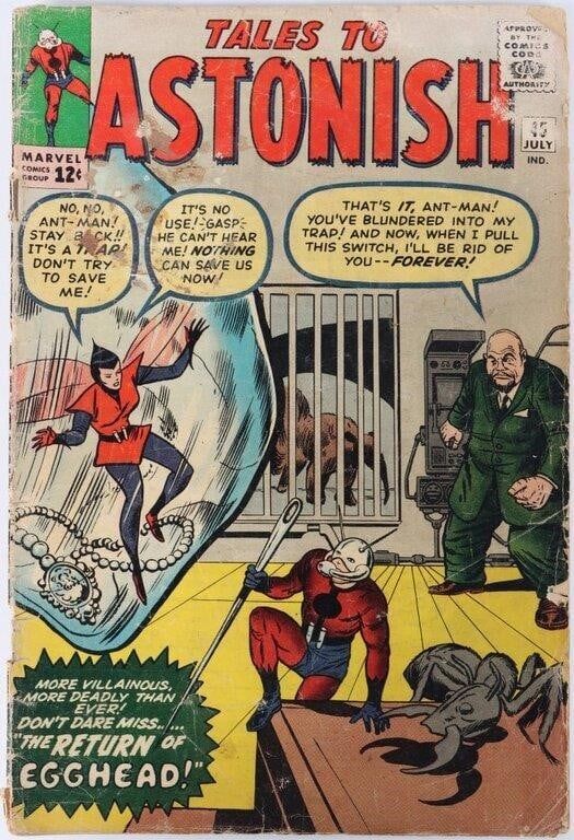 Lot 230462: TALES TO ASTONISH #45 EARLY ANT MAN 2ND APP WASP