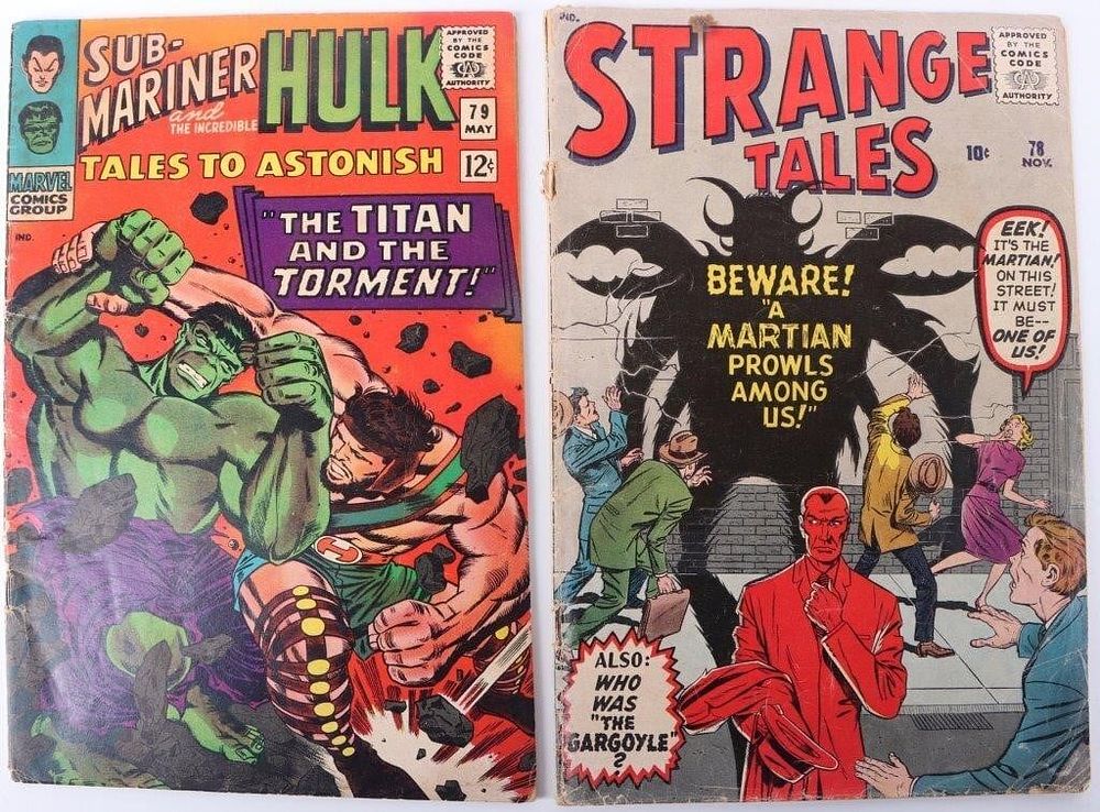 Lot 230463: TALES TO ASTONISH #79 & STRANGE TALES #78 KEY