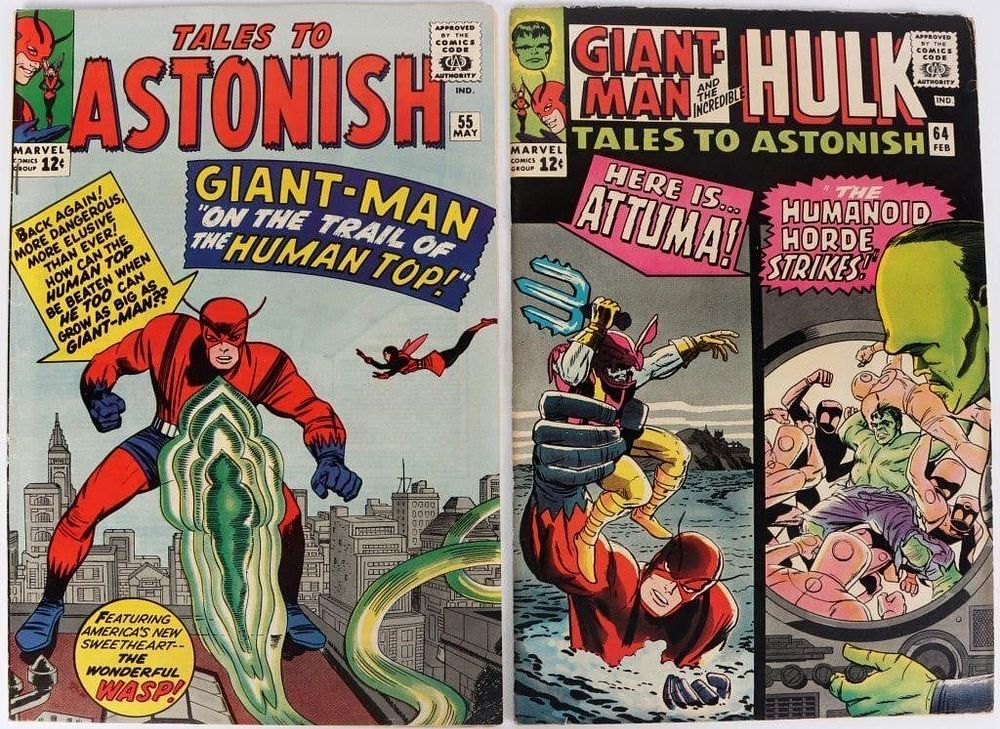 Lot 230464: TALES TO ASTONISH 55 & 64 2ND APP LEADER FINE-VF