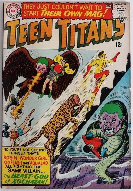 Lot 230466: TEEN TITANS #1 1966 SILVER AGE DC COMIC