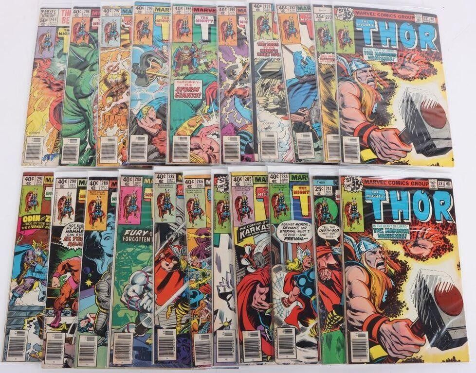 Lot 230479: THOR COLLECTIBLE COMIC BOOKS - LOT OF 21