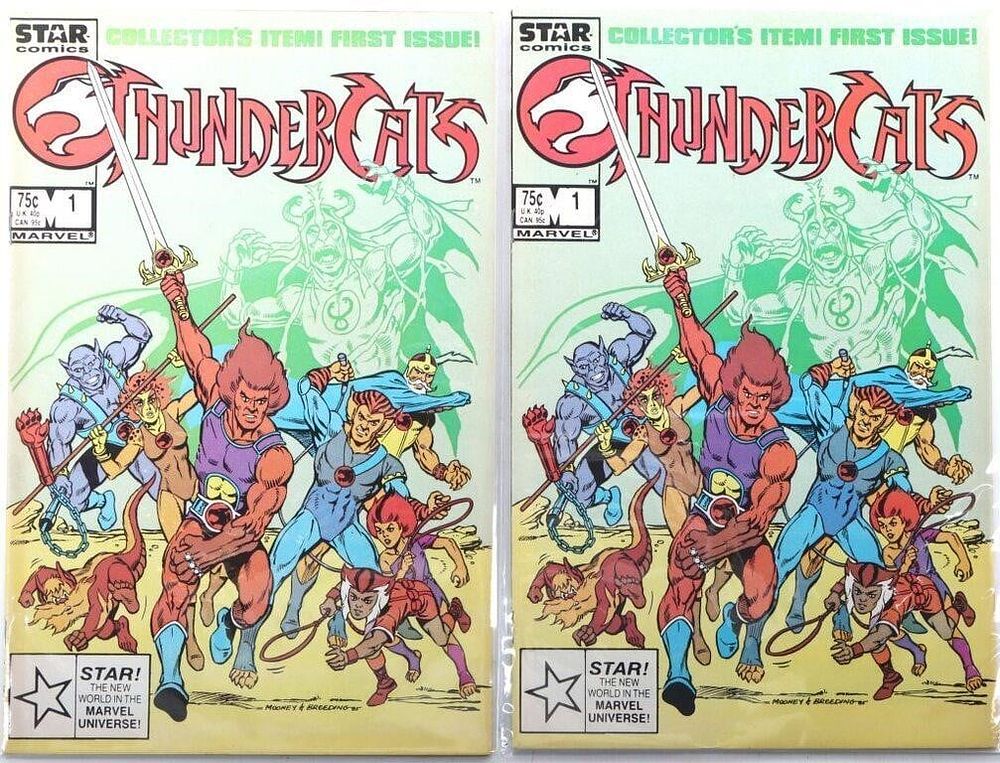 Lot 230480: THUNDERCATS #1 STAR COMICS 3RD PRINT HIGH GRADE(2)