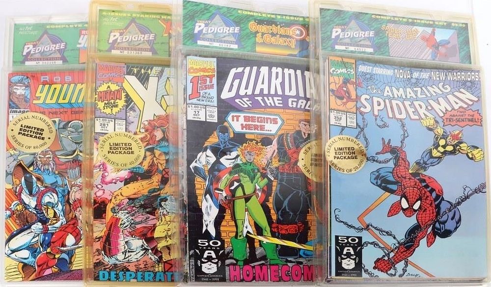 Lot 230486: TREAT PEDIGREE COLLECTIONS COMIC BOOK PACKS