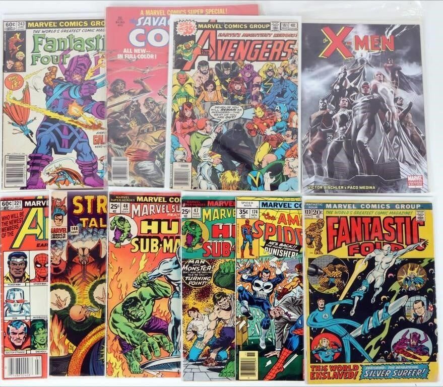 Lot 230488: VINTAGE MARVEL COMICS KEY ISSUE COLLECTION (10)