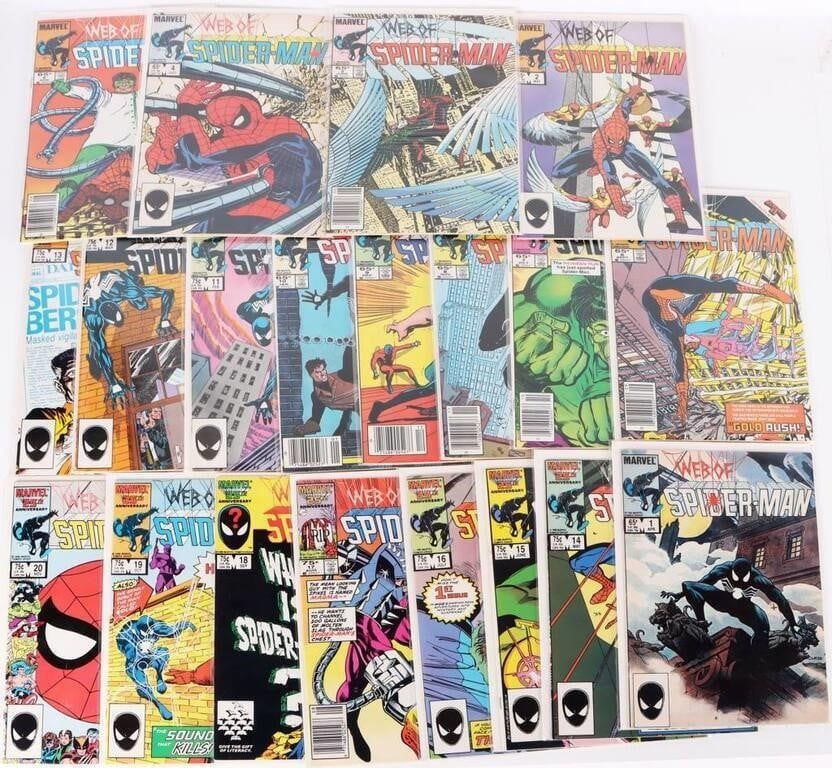 Lot 230489: WEB OF SPIDER-MAN ISSUE #1-20 MARVEL COMICS