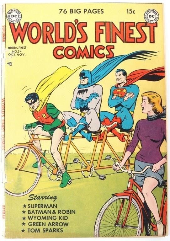 Lot 230500: DC WORLD'S FINEST COMICS ISSUE #54 76 BIG PAGES