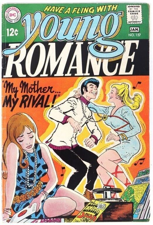 Lot 230513: YOUNG ROMANCE #157 SILVER AGE DC COMIC FINE GRADE