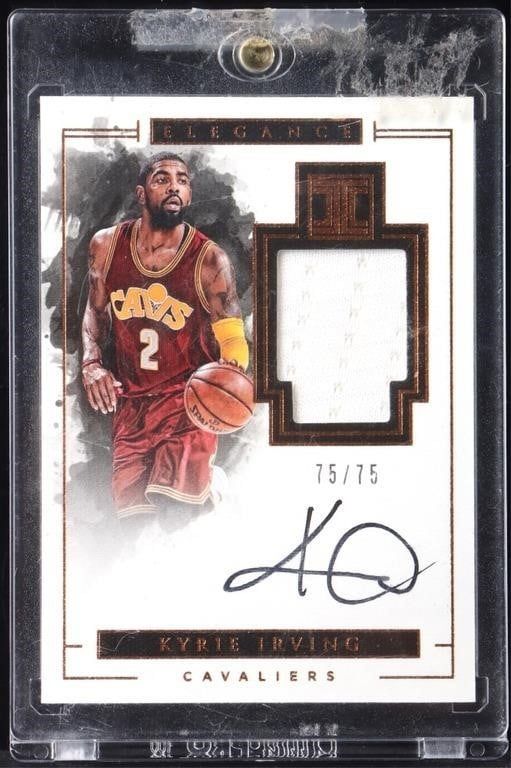 Lot 230525: KYRIE IRVING IMPECCABLE ELEGANCE SIGNED JERSEY NM+