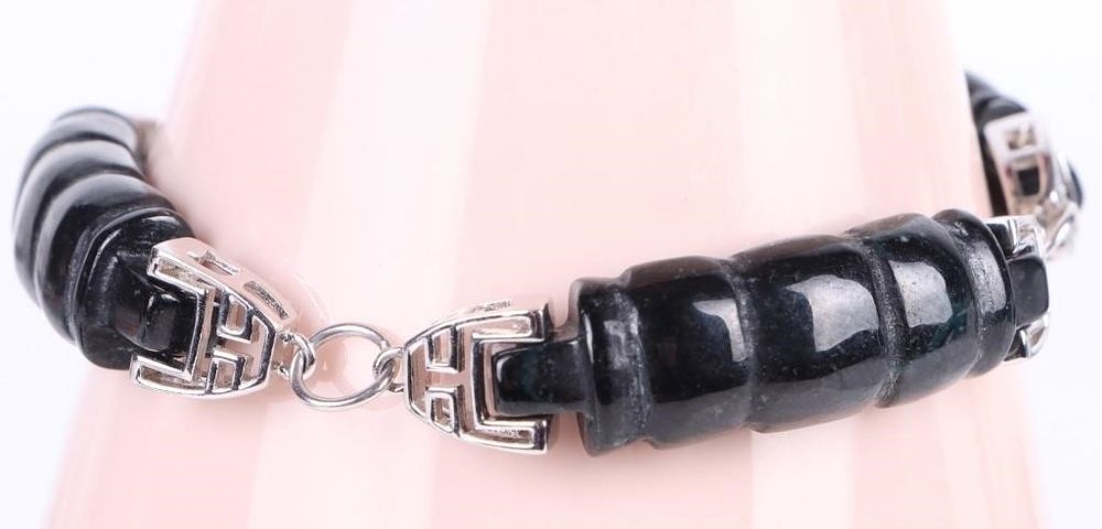 Lot 232244: STERLING SILVER BLACK ONYX LADIES BRACELET