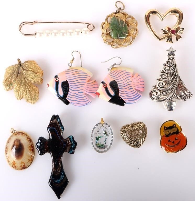Lot 232364: WHIMSICAL AND GORGEOUS LADIES JEWELRY LOT OF 11