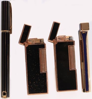 DUNHILL BLACK SPARKLE COLIBRI C LUXURY LIGHTERS- 4