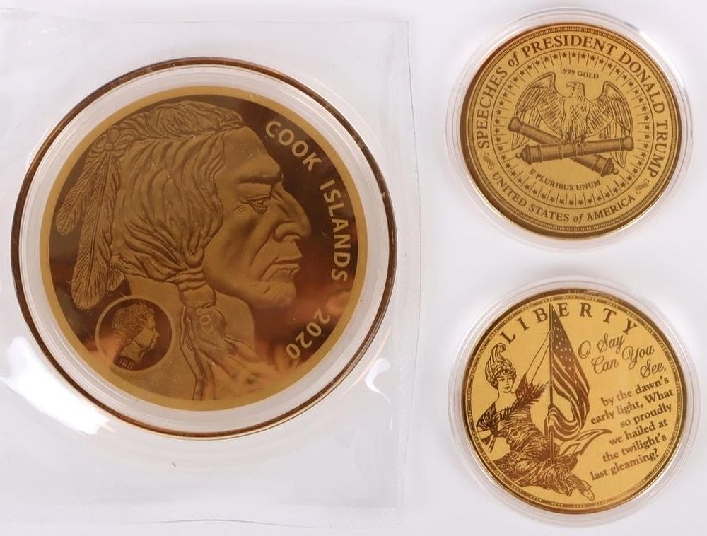 Lot 233036: ASSORTED PURE GOLD THIN UNITED STATES COINAGE -(3)