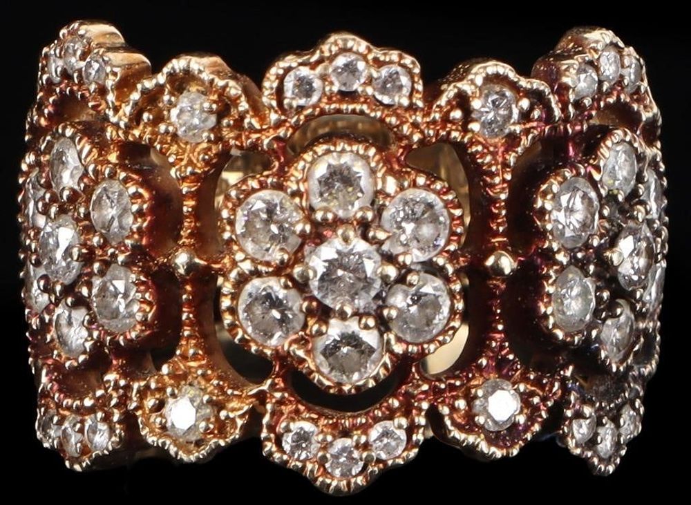 Lot 233086: 1.13 CTW DIAMONDS 14K YELLOW GOLD LADIES RING