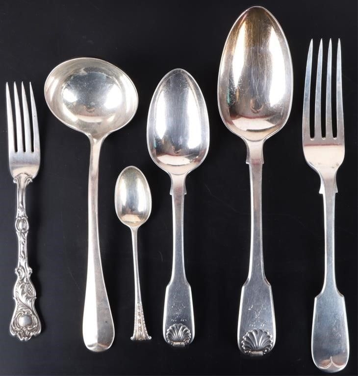 Lot 233117: FRANCIS HIGGINS STERLING SILVER UTENSILS LOT OF 6