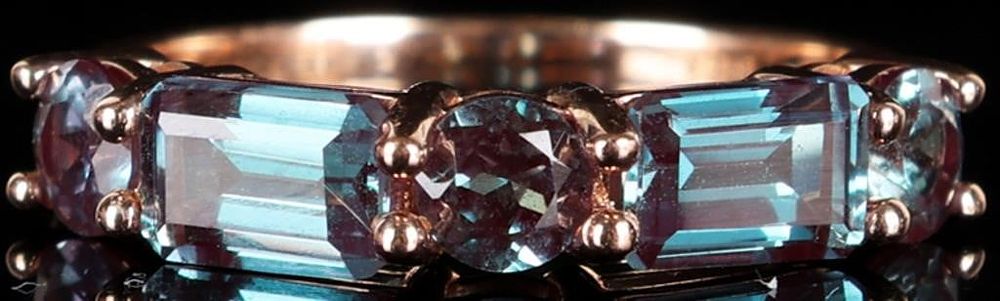 Lot 233180: 1.17CTW BICOLOR SAPPHIRE 10K ROSE GOLD LADIES RING