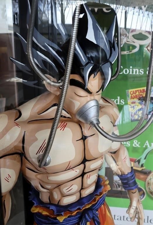 Lot 233214: 7.5FT GOKU IN HEALING CHAMBER STATUE 3-D PRINTED