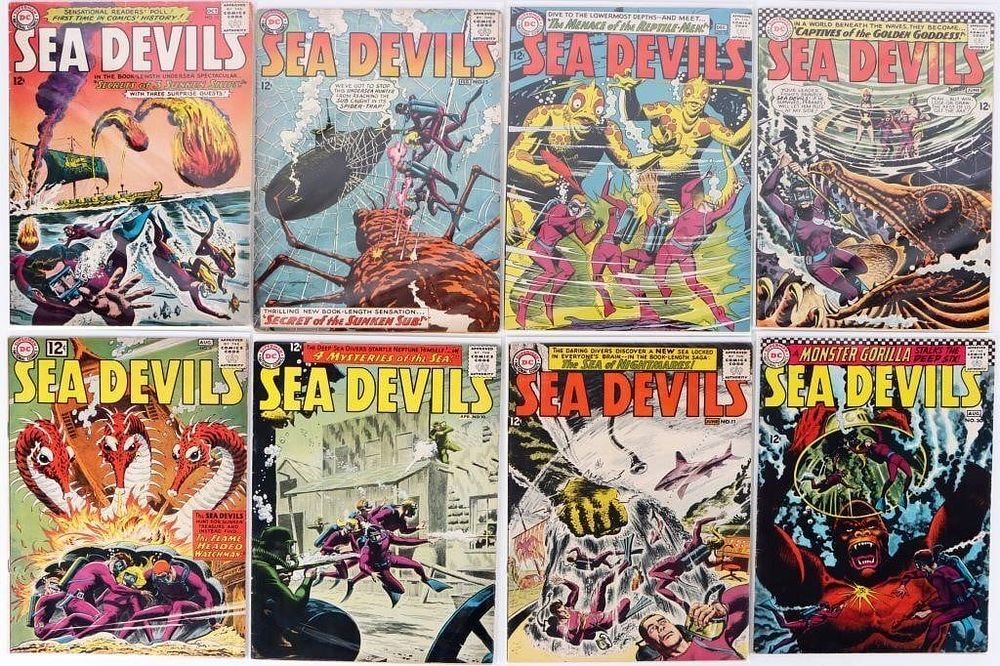 Lot 233227: SEA DEVILS SILVER AGE DC COMICS HIGH GRADE (8)