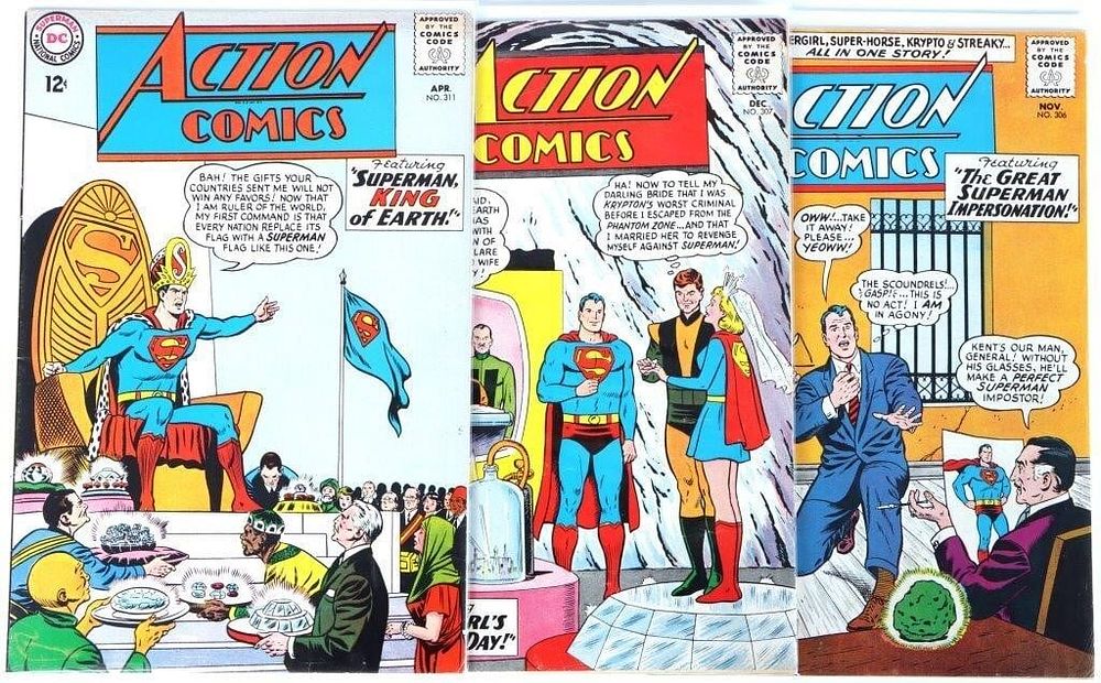 Lot 233229: HIGH GRADE ACTION COMICS ISSUES 306, 307 & 311